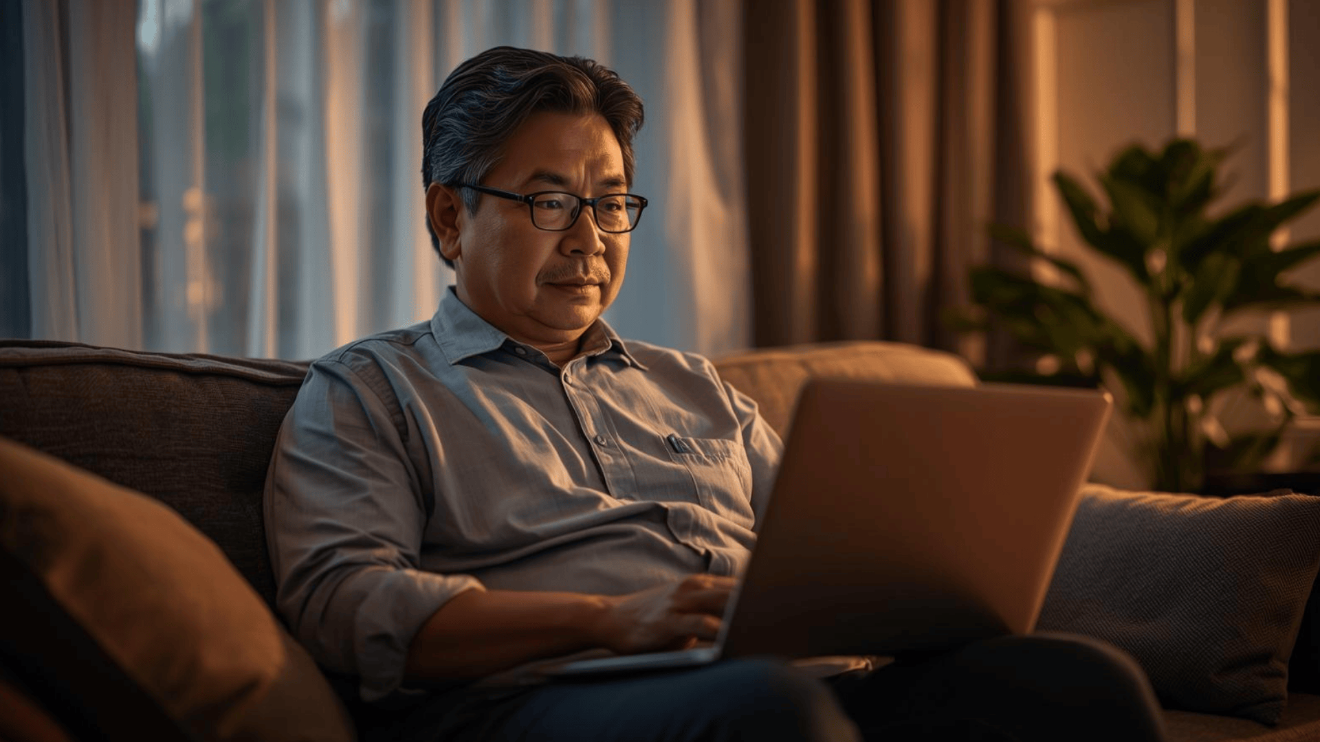 Mengecek pinjaman online resmi di laptop